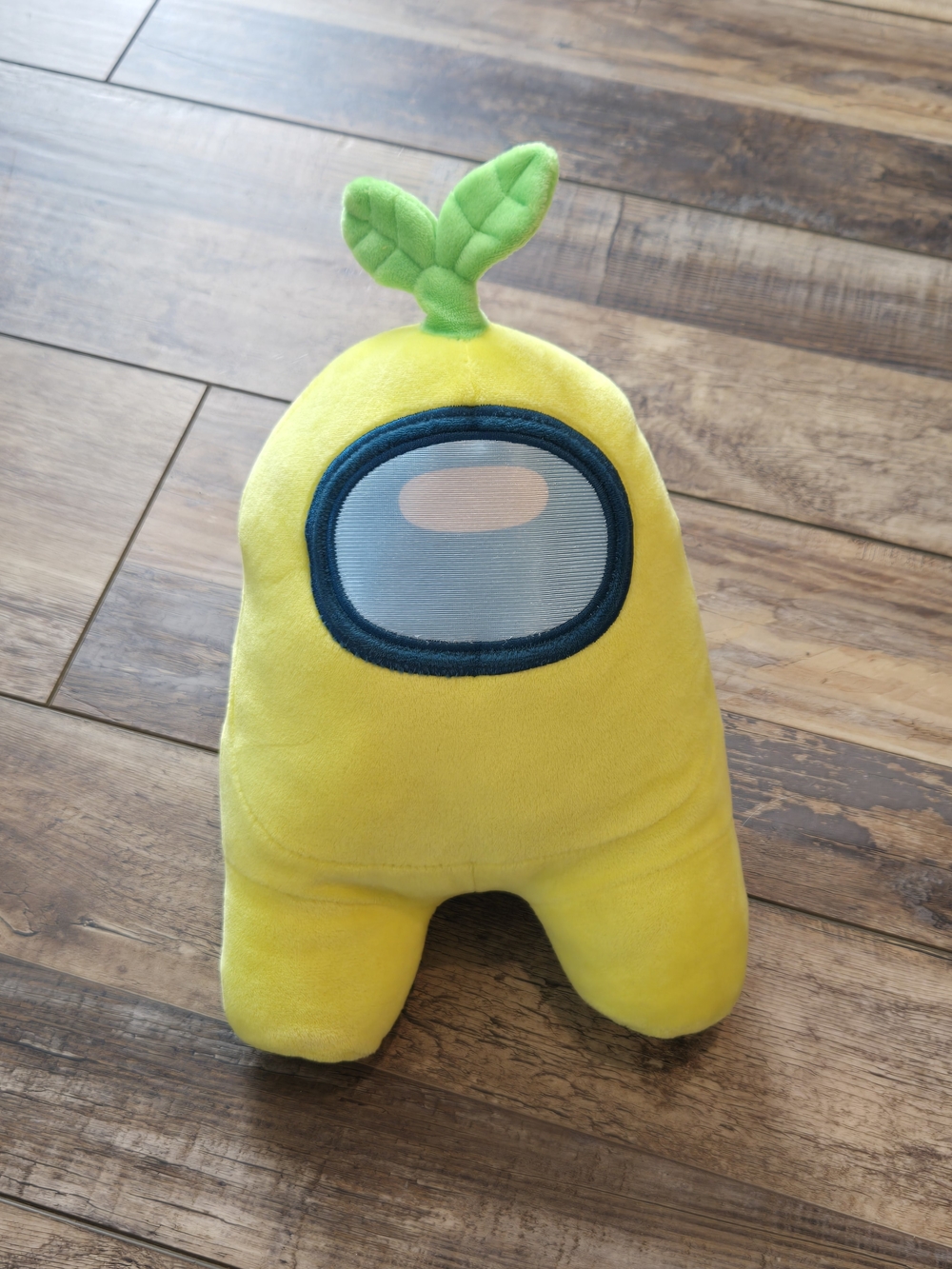 Official Among Us Yellow Crewmate Plush with Leaf Sprout Hat | 12"